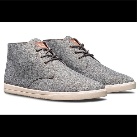 Clae Other - Clae Grey Strayhorn Textile Lace Up Shoes - 10